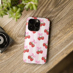Strawberry Cherries Phone Case (Apple & Android) - Pink Sweetheart