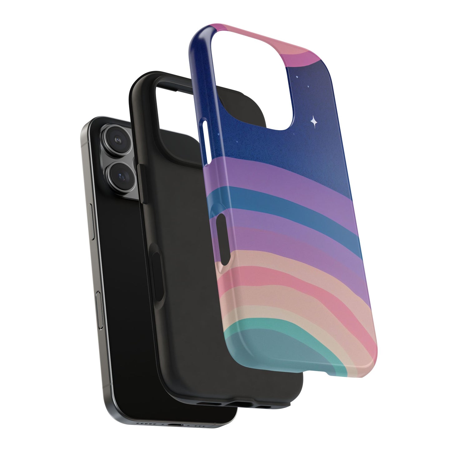 Midnight Rainbows Phone Case