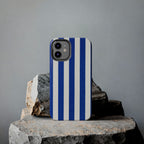 Blue & White Stripes Phone Case (Apple & Android)
