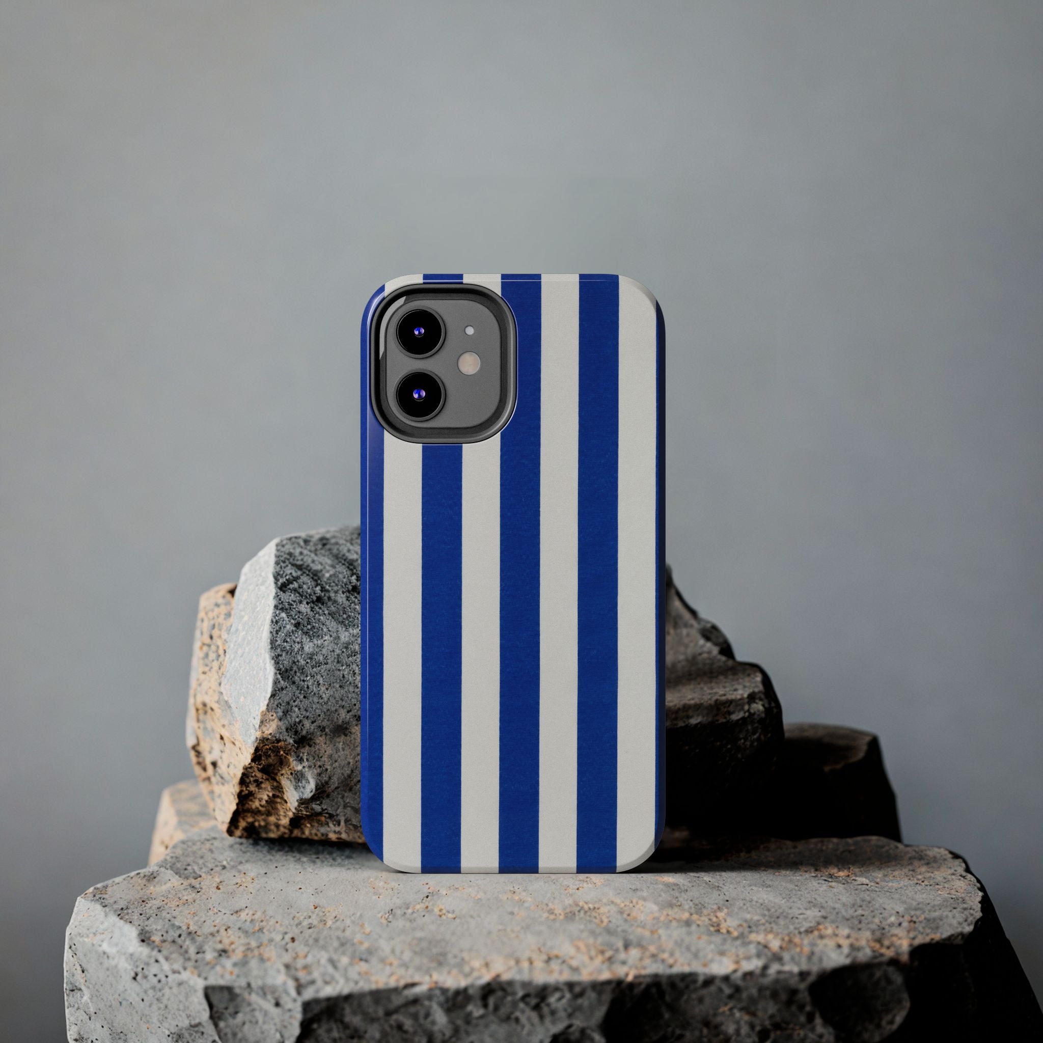 Blue & White Stripes Phone Case (Apple & Android)