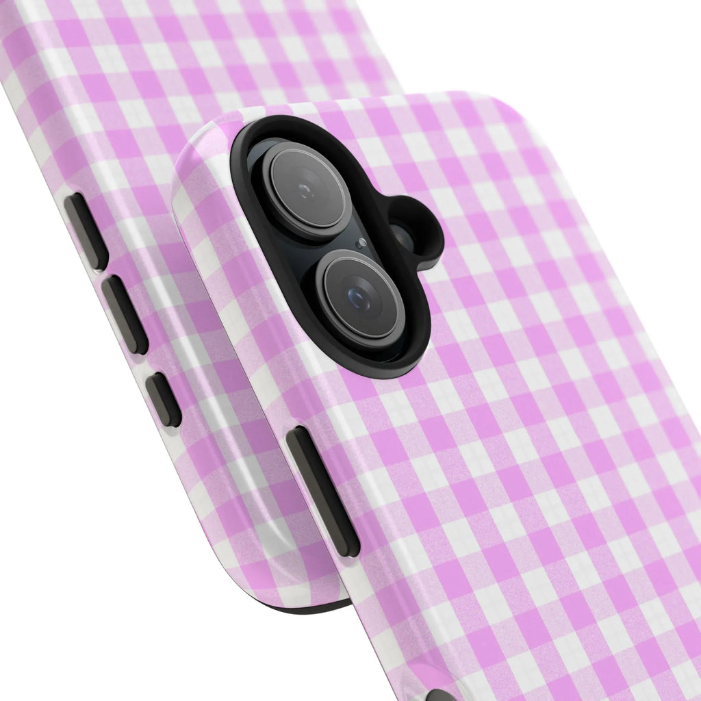 Pink Gingham Phone Case (Apple & Android) - Pink Sweetheart