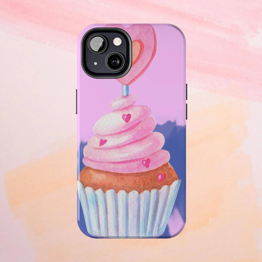Cutie Cupcake Phone Case (Apple & Android) - Pink Sweetheart