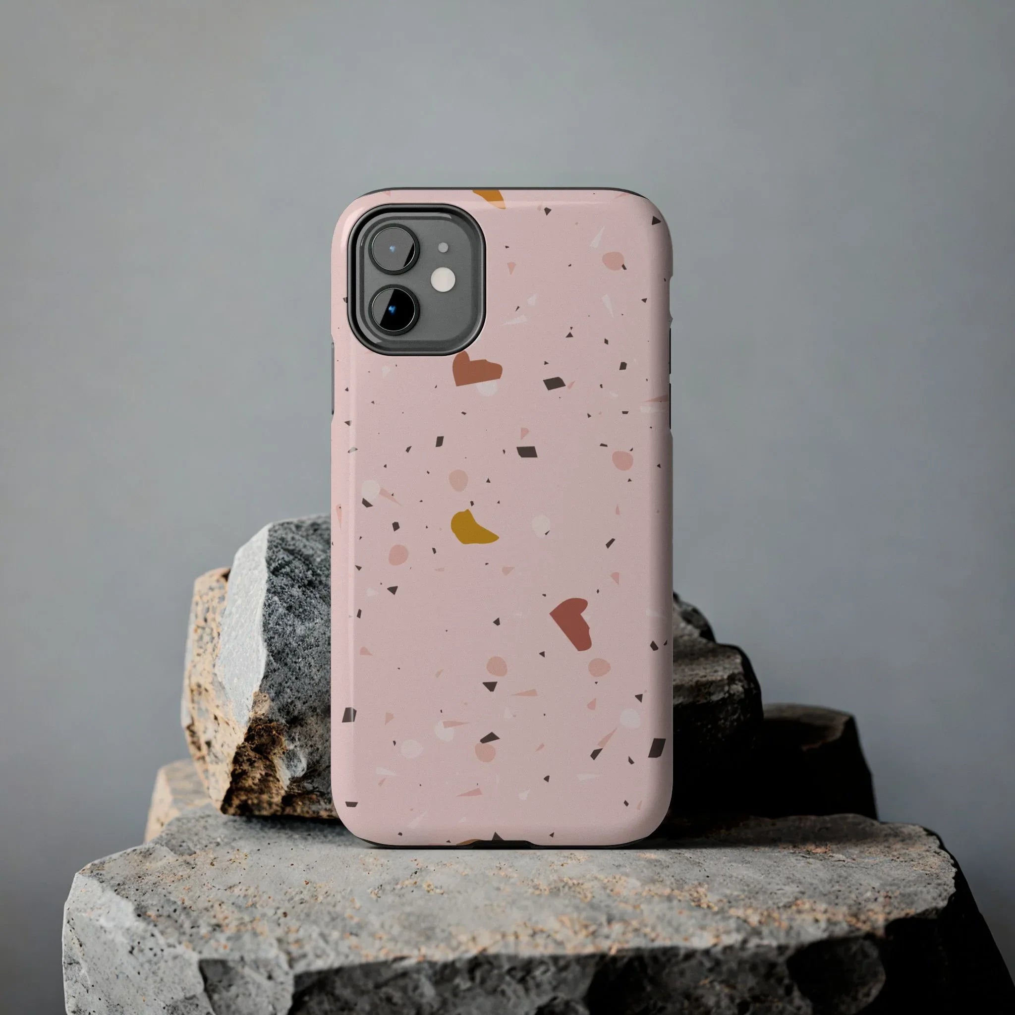 Pink Terrazzo Phone Case (Apple & Android) - Pink Sweetheart