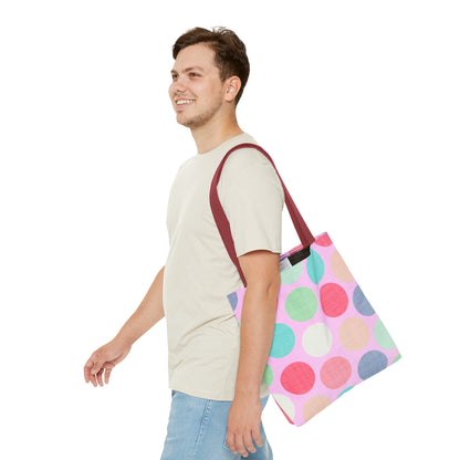 Sweet Candy Polka Dots Tote Bag