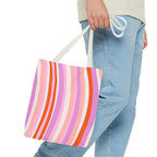 Retro Groovy Waves Tote Bag
