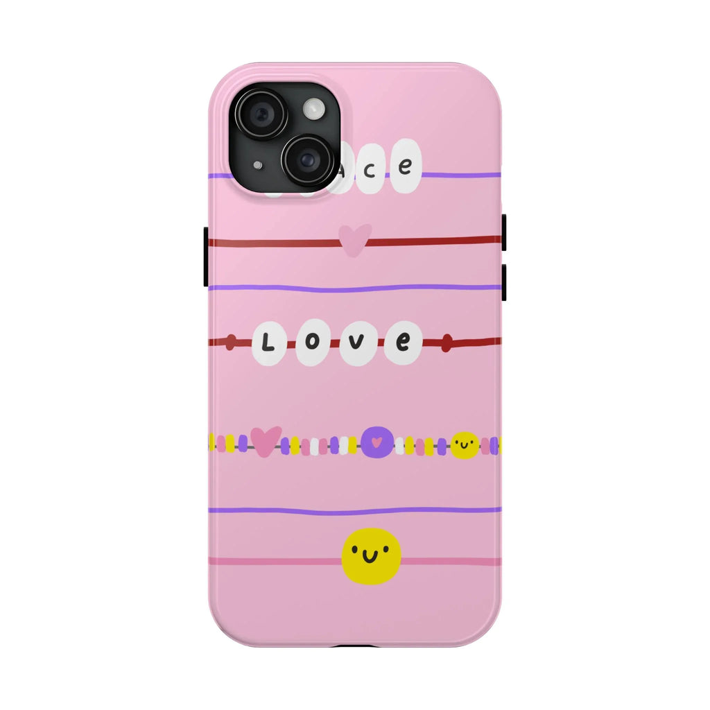 Bestie Bracelets Phone Case (Apple & Android) - Pink Sweetheart