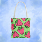 Cartoon Strawberries Tote Bag
