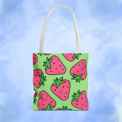 Cartoon Strawberries Tote Bag