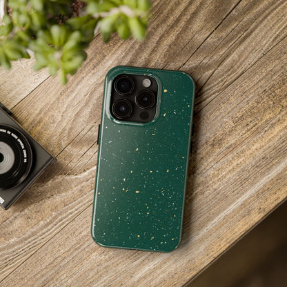 Emerald Gold Flecked Phone Case