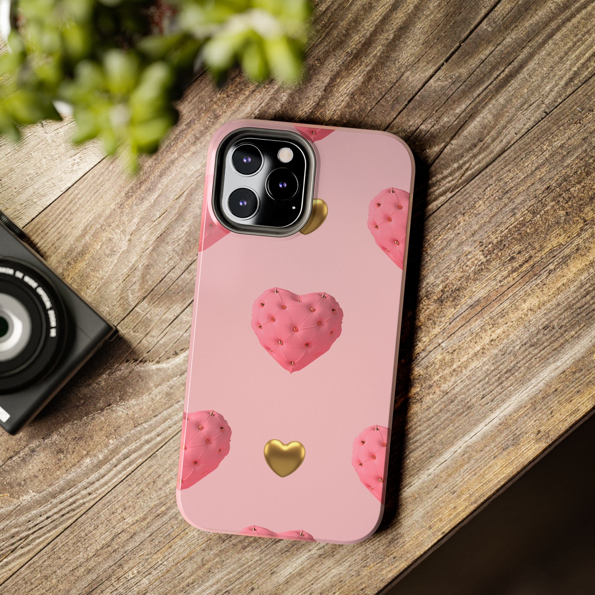 Heart of Gold Pink Phone Case (Apple & Android)