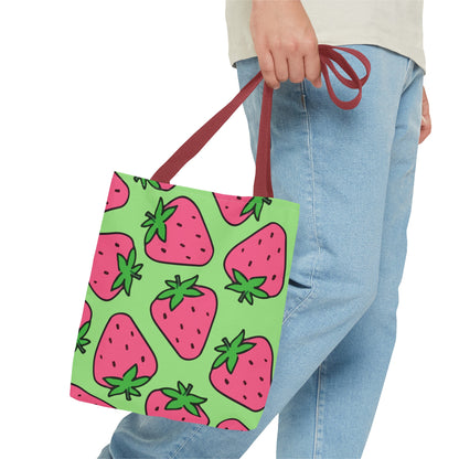 Cartoon Strawberries Tote Bag