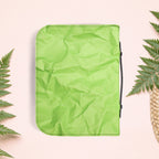 Wrinkled Apple Green Paper Book Cover