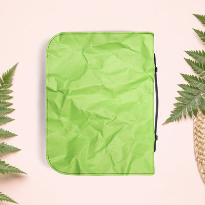 Wrinkled Apple Green Paper Book Cover