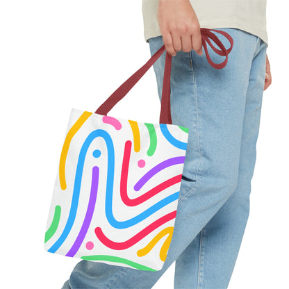 Colorful Doodle Swirl Tote Bag