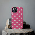 Pink Polka Dot Phone Case (Apple & Android)