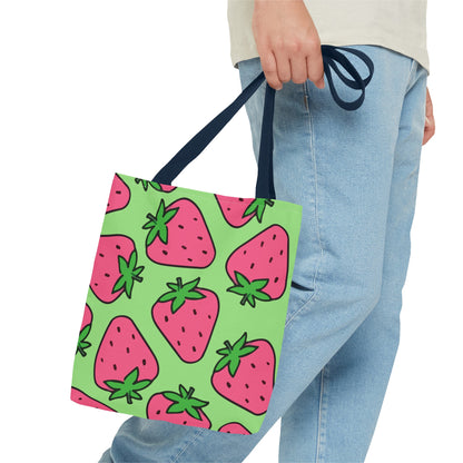 Cartoon Strawberries Tote Bag