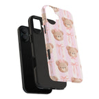 Cuddly Teddy Bear Phone Case (Apple & Android) - Pink Sweetheart