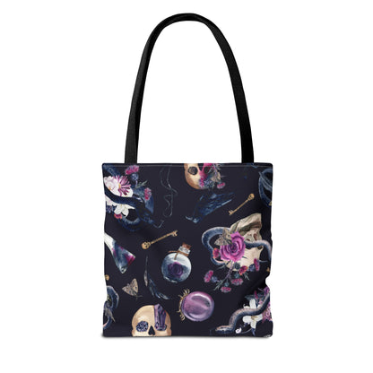 Gothic Floral Tote Bag