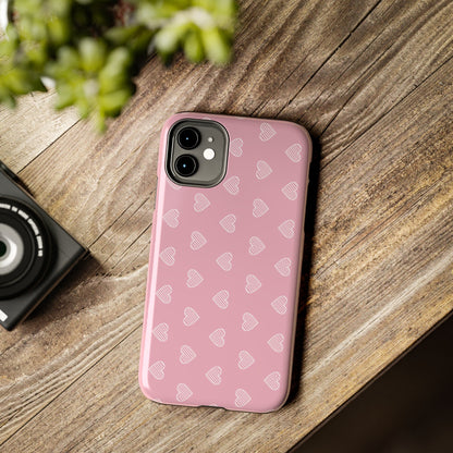 Infinite Pink Hearts Phone Case