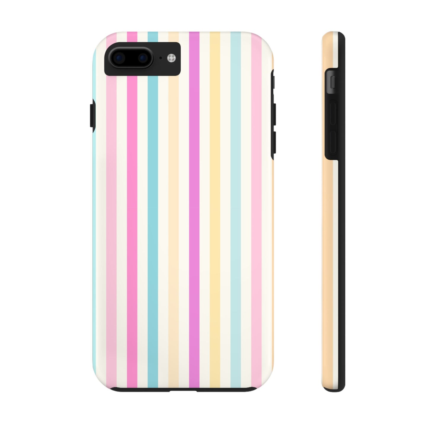 Pastel Candy Stripes Phone Cases