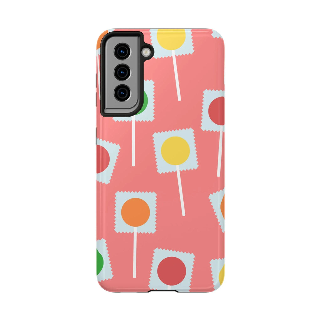 Lollipop Candy Phone Case (Apple & Android) - Pink Sweetheart