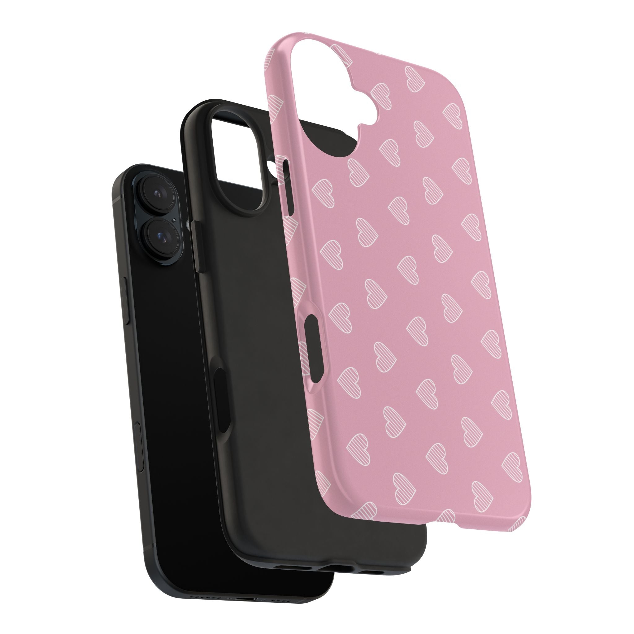 Infinite Pink Hearts Phone Case (Apple & Android)