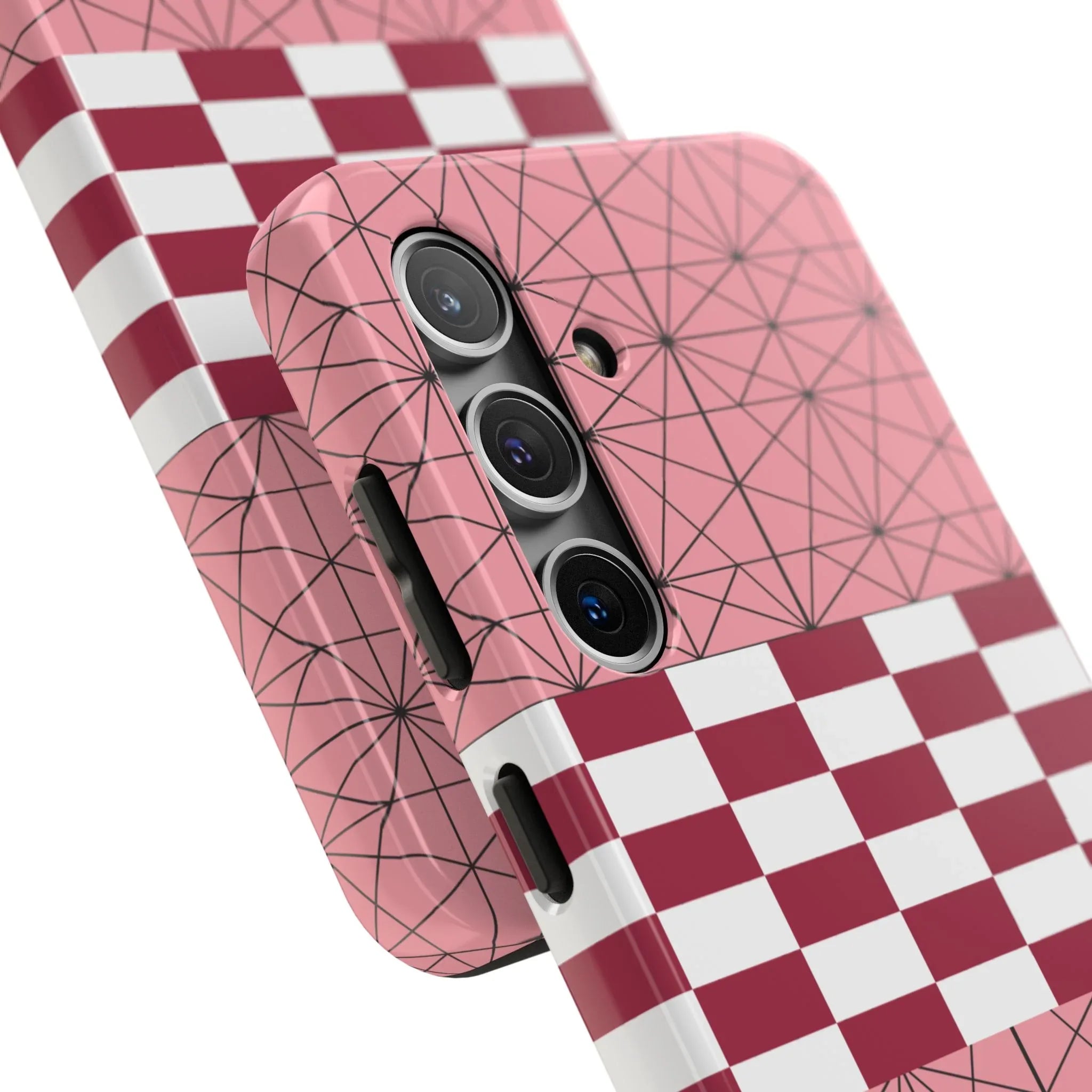 Geometric Kimono Tough Phone Case (Apple & Android) - Pink Sweetheart
