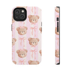 Cuddly Teddy Bear Phone Case (Apple & Android) - Pink Sweetheart