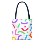 Colorful Doodle Shapes Tote Bag