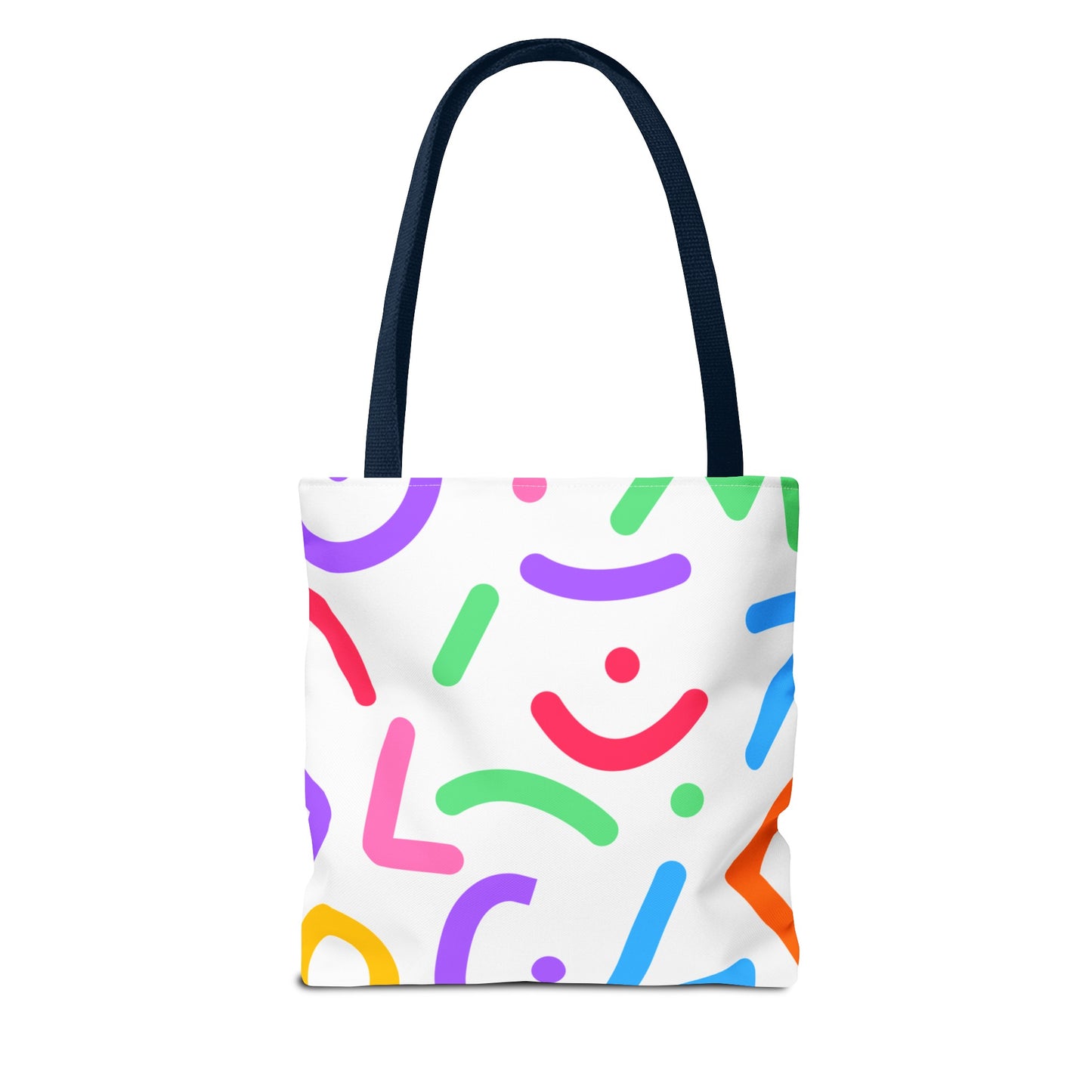 Colorful Doodle Shapes Tote Bag