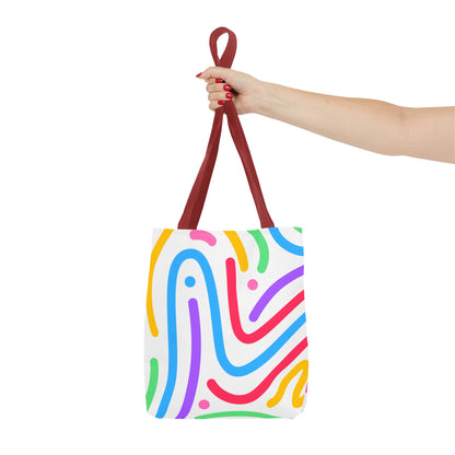 Colorful Doodle Swirl Tote Bag