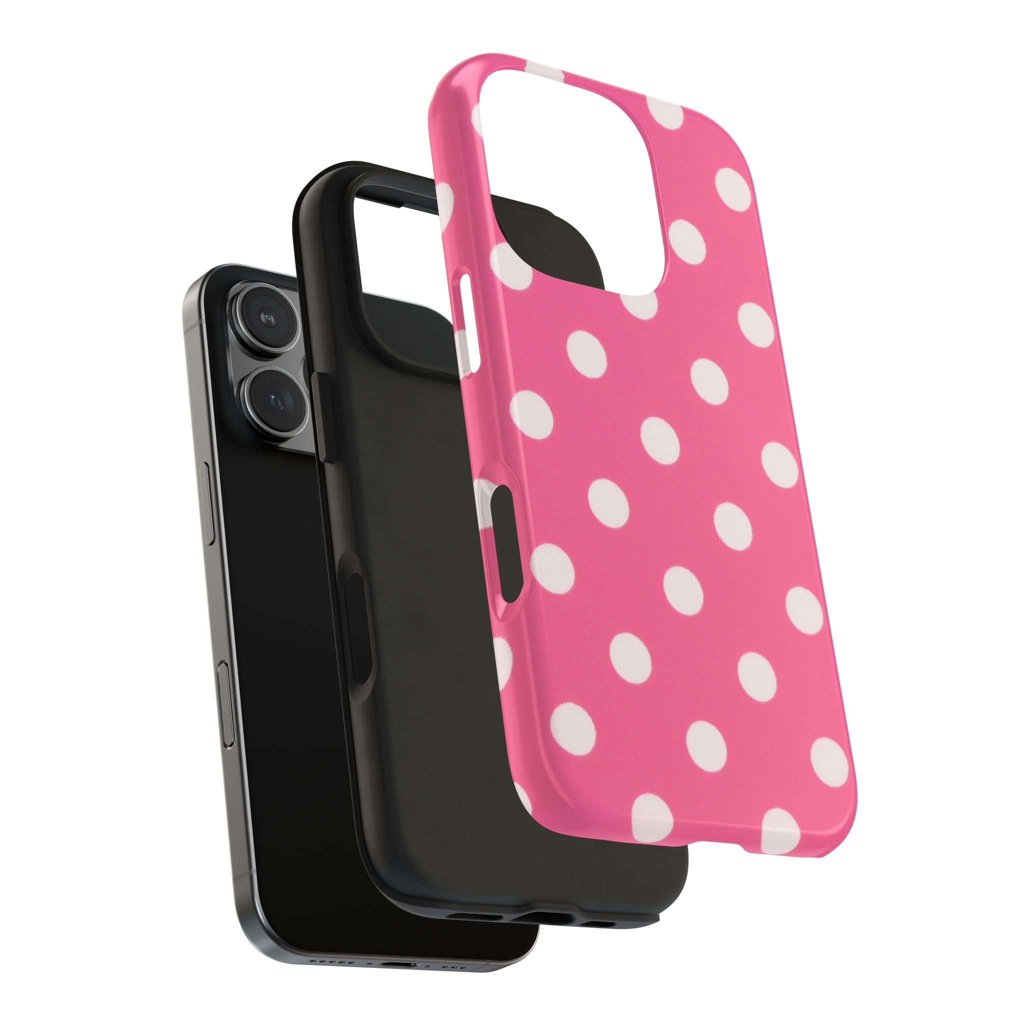Pink Polka Dot Phone Case (Apple & Android)