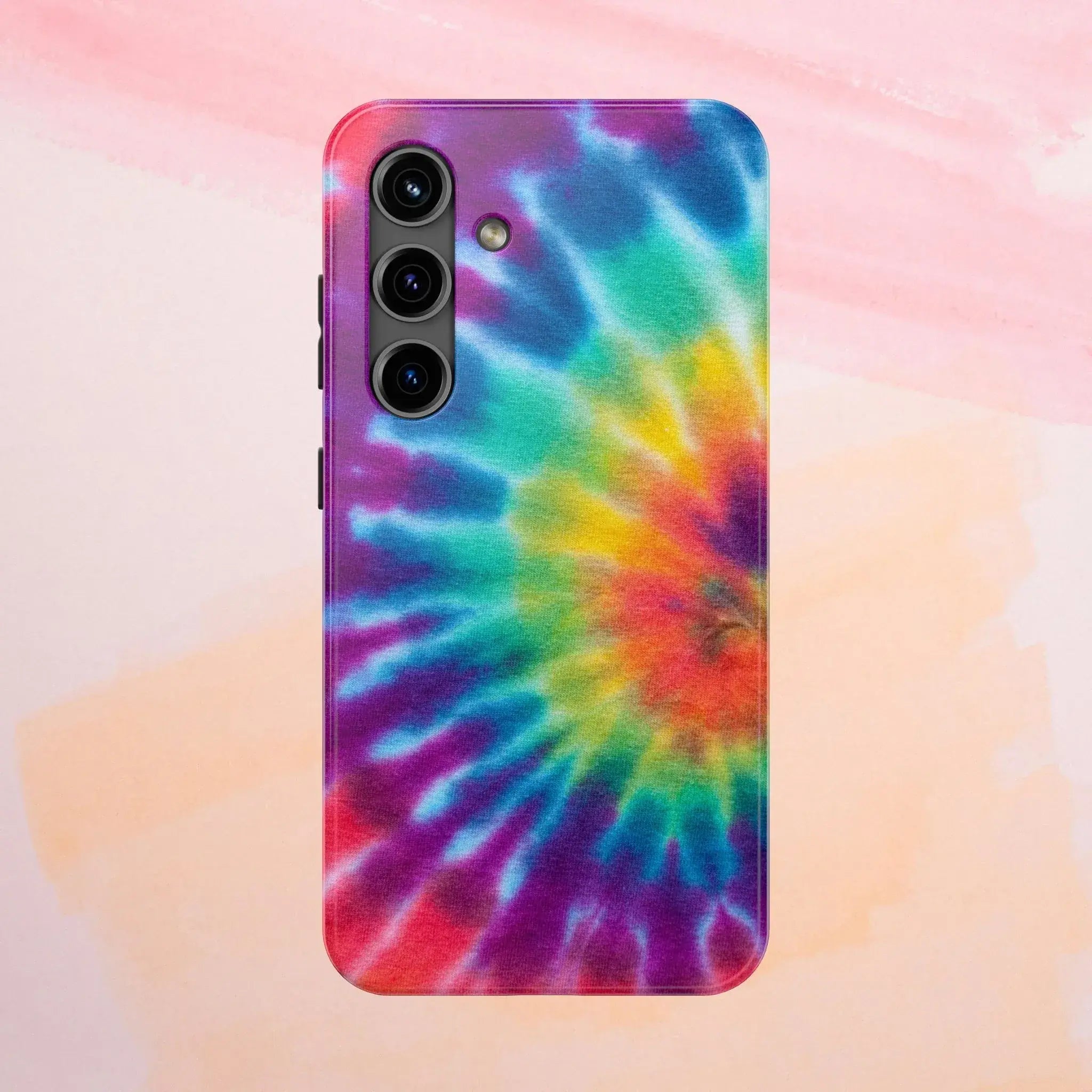 Groovy Tie Dye Phone Case (Apple & Android) - Pink Sweetheart