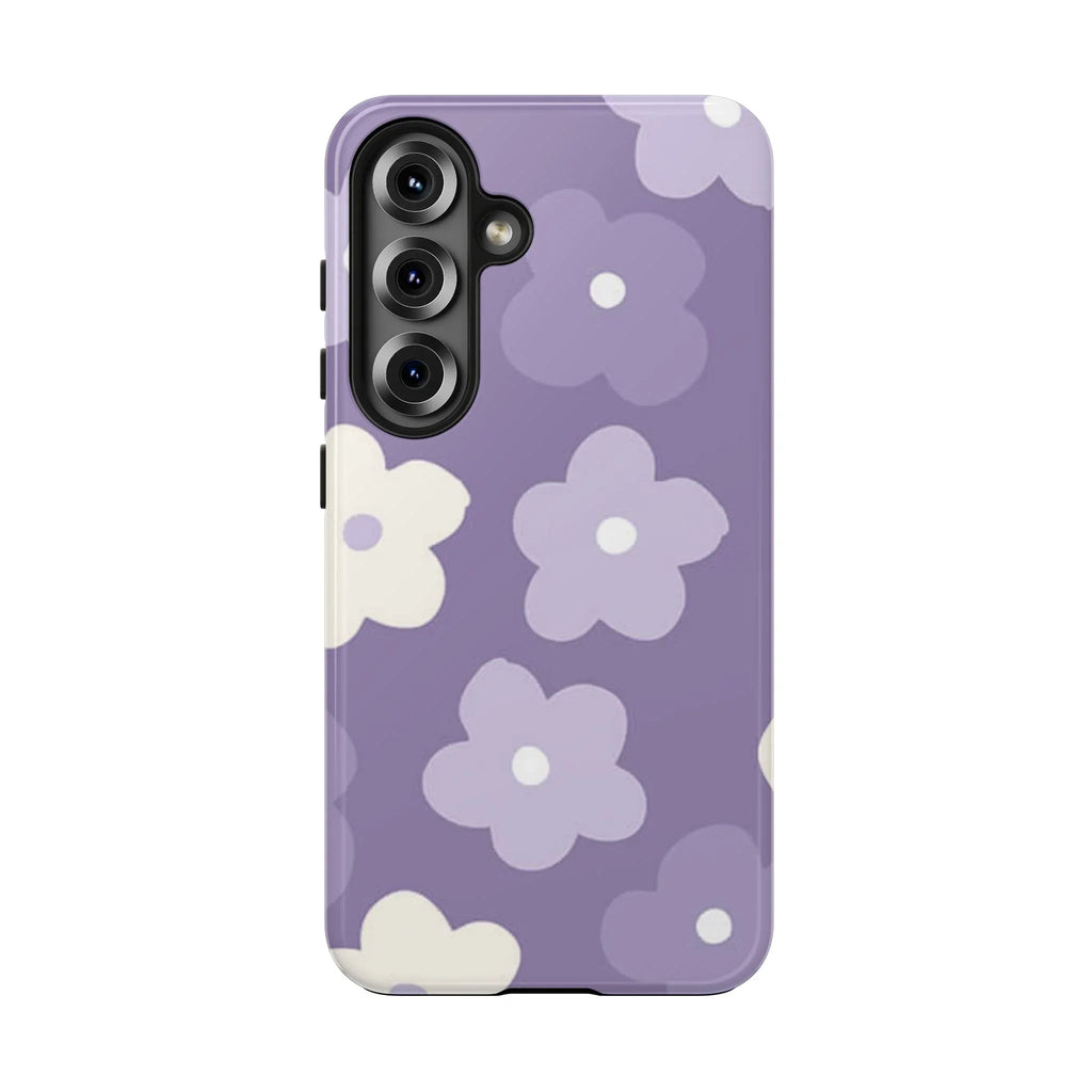 Pastel Purple Flowers Phone Case (Apple & Android) - Pink Sweetheart