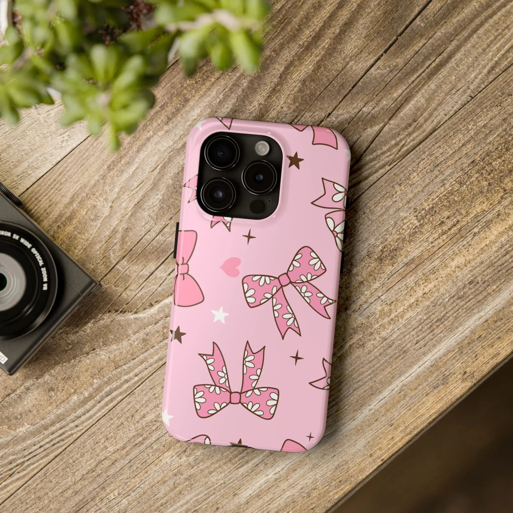 Pretty Pink Bows Phone Case (Apple & Android) - Pink Sweetheart
