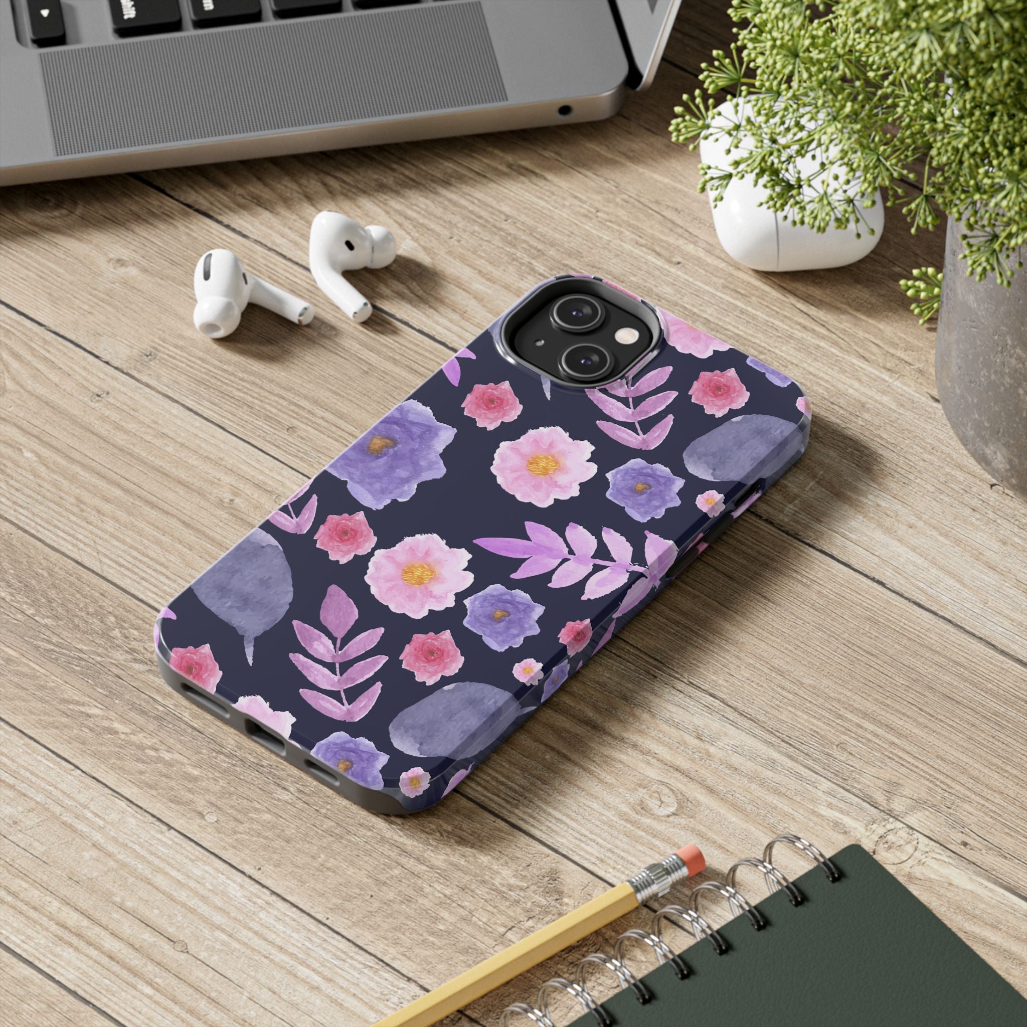 Purple Florals Phone Case (Apple & Android)