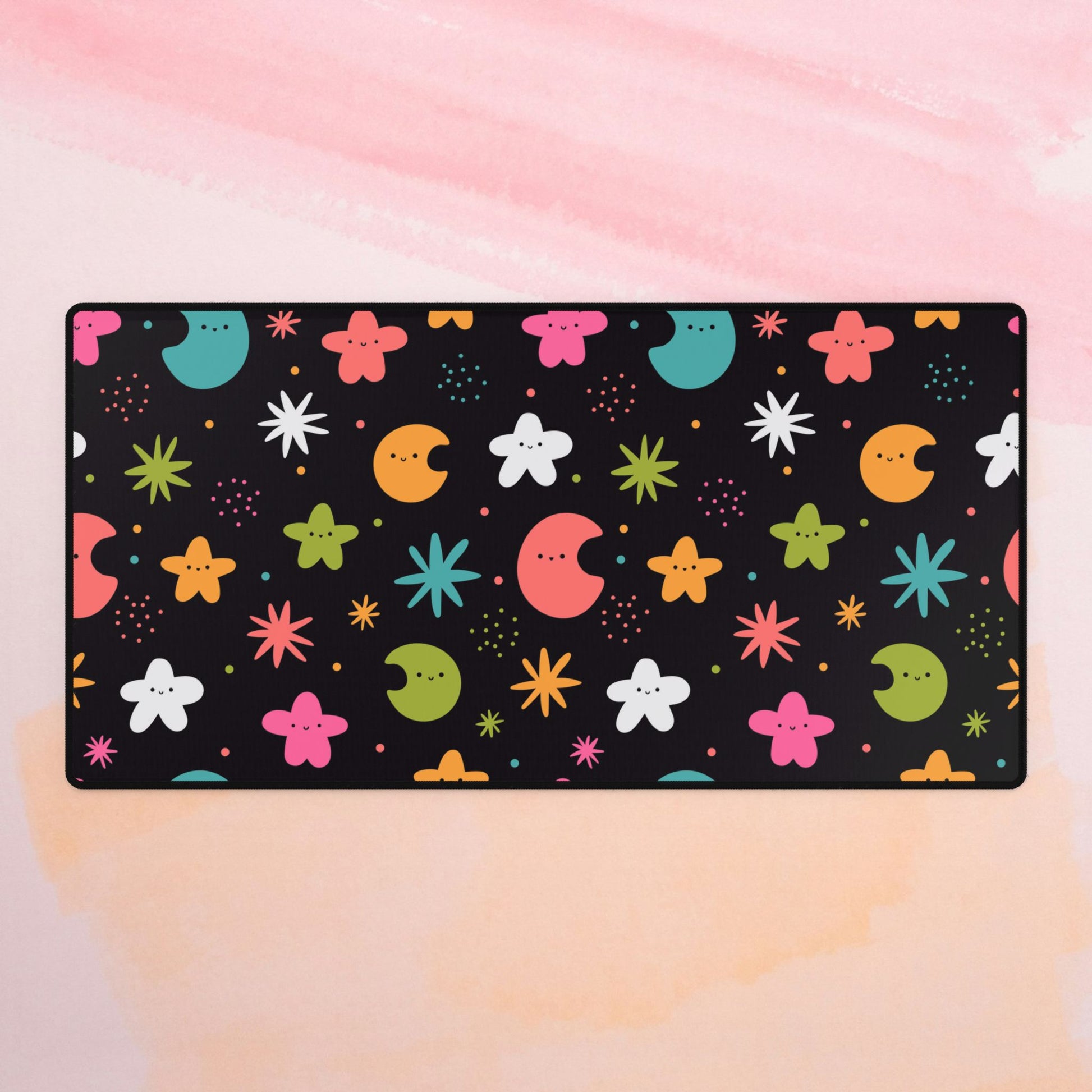 Midnight Cuteness Desk Mat