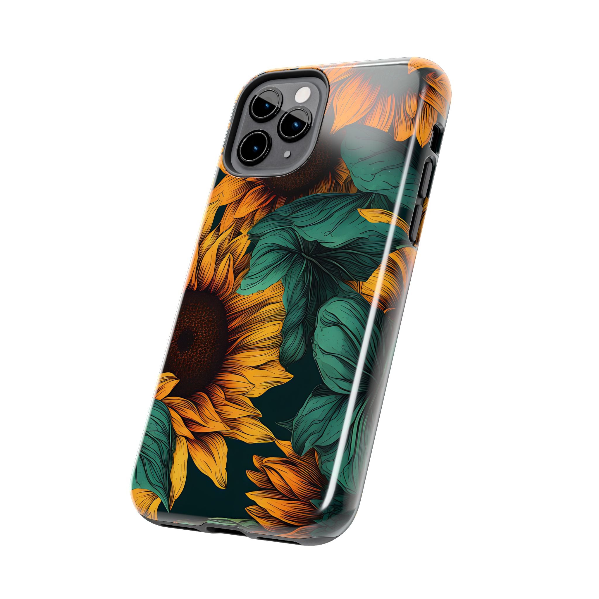 Dark Sunflower Phone Case (Apple & Android)