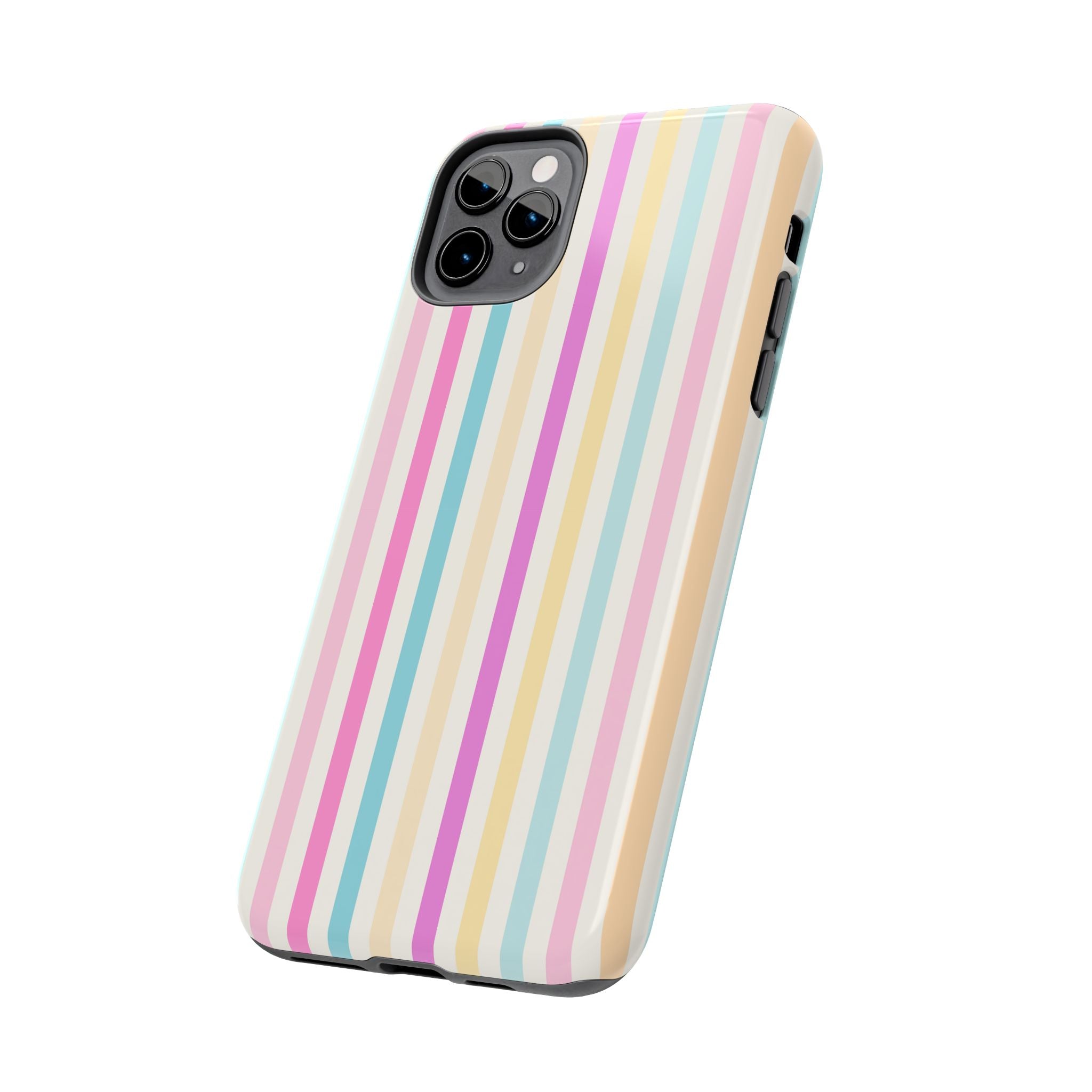 Pastel Candy Stripes Phone Cases (Apple & Android)