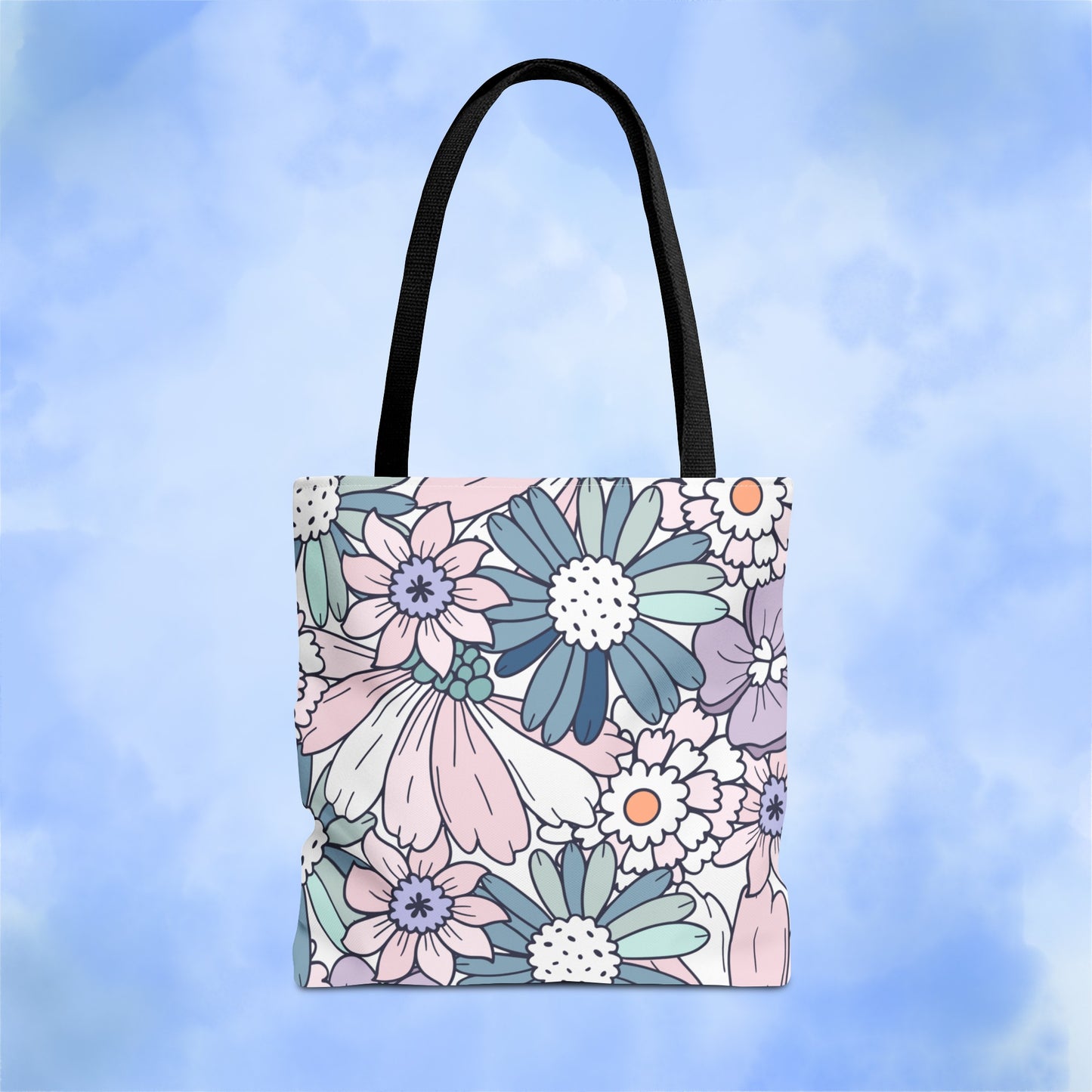 Vintage Floral Bloom Tote Bag