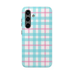 Pastel Gingham Phone Case (Apple & Android) - Pink Sweetheart