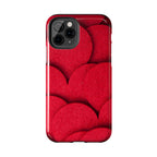 Big Red Felt Hearts Phone Case (Apple & Android)