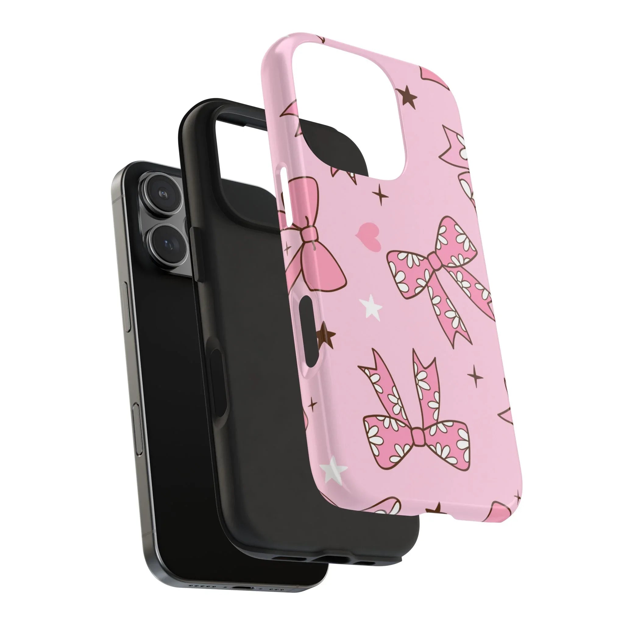 Pretty Pink Bows Phone Case (Apple & Android) - Pink Sweetheart