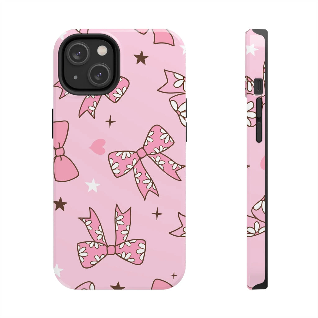 Pretty Pink Bows Phone Case (Apple & Android) - Pink Sweetheart