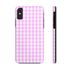 Pink Gingham Phone Case (Apple & Android)