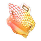 Embossed Multi Color Jelly Shoulder Handbag Purse