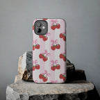 Strawberry Cherries Phone Case (Apple & Android) - Pink Sweetheart