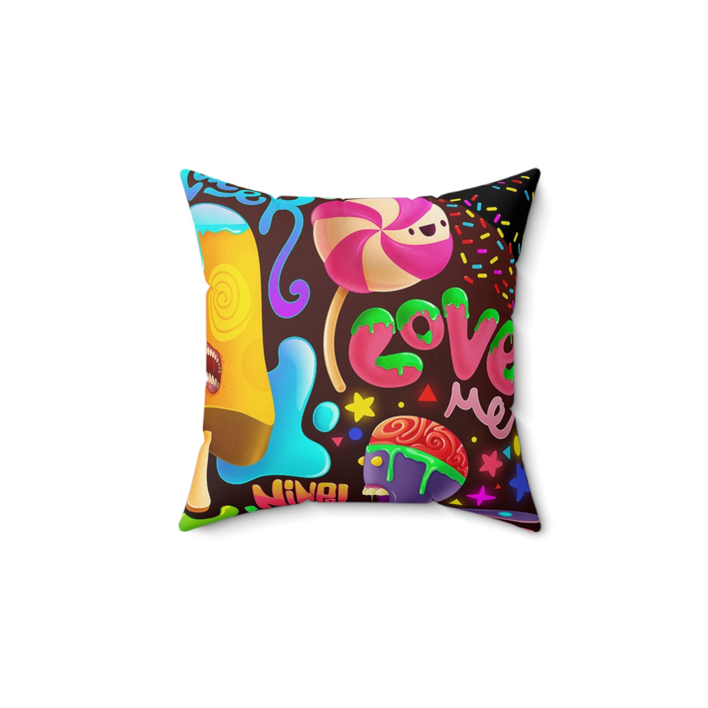 Graffiti Square Pillow