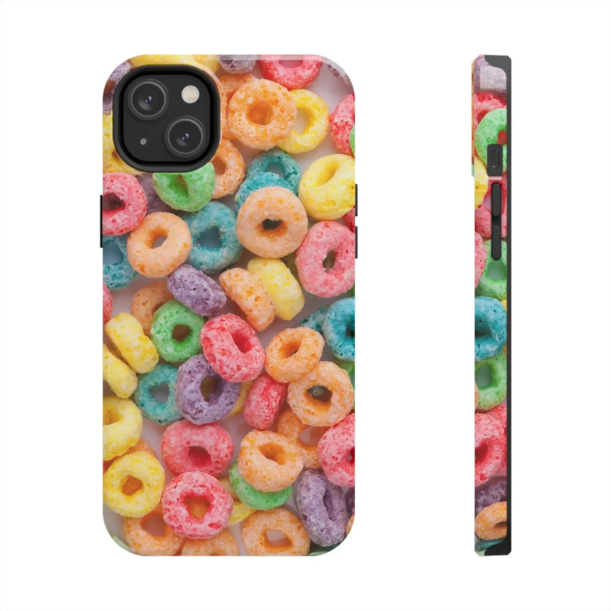 Morning Cereal Loops Phone Case (Apple & Android) - Pink Sweetheart