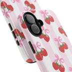 Strawberry Cherries Phone Case (Apple & Android) - Pink Sweetheart